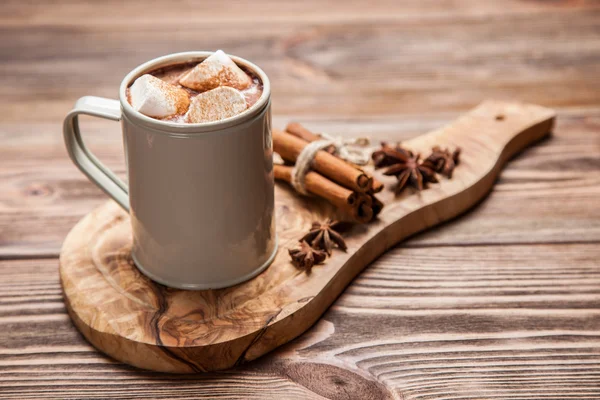 Kakaový nápoj s marshmallows — Stock fotografie