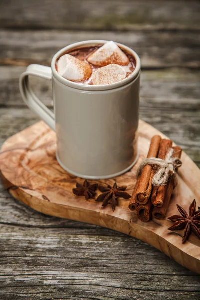 Bevanda al cacao con marshmallow — Foto Stock