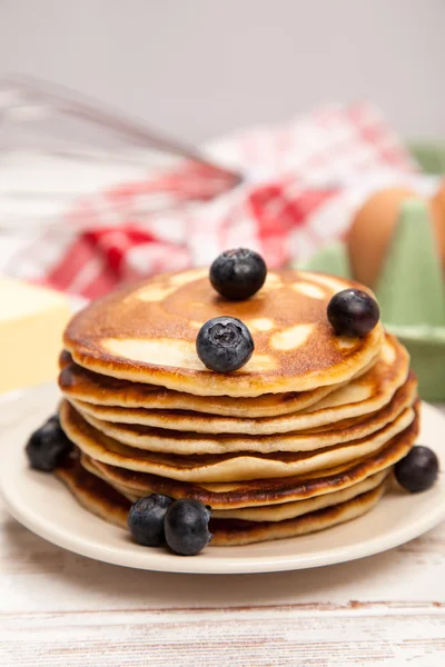 High pile of delicious pancakes — Stock Photo, Image