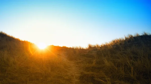 Sonnenlicht Der Küste Winter — Stockfoto