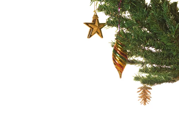 Weihnachtsbaum mit Dekoration — Stockfoto