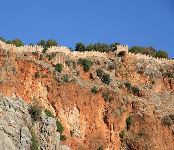 Alanya fortress wall — Stock Photo, Image