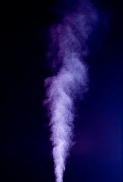 Blue vapor on the black background — Stock Photo, Image