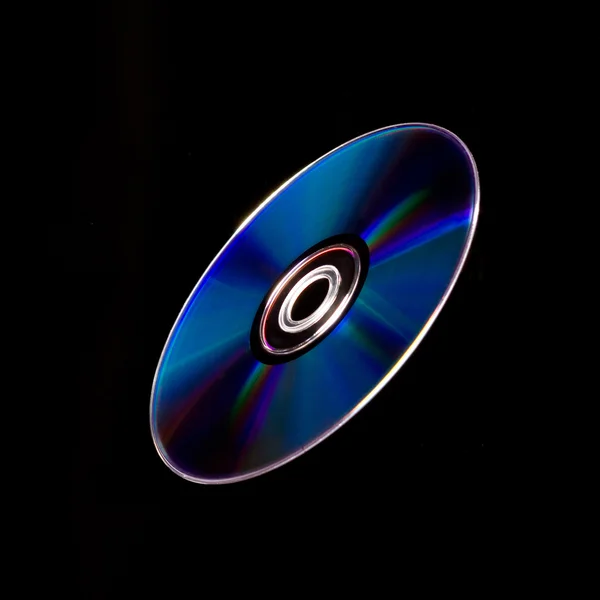 Vliegende compact disk — Stockfoto