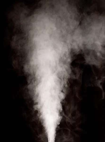 White vapor on black — Stock Photo, Image