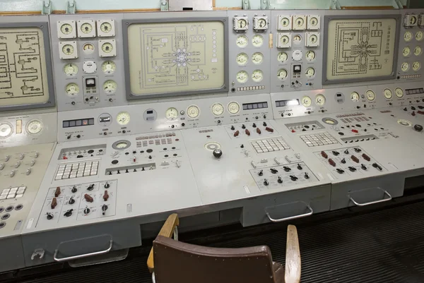 Lenin nucleaire ijsbreker controle dashboard — Stockfoto