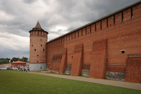 Vecchie mura del Cremlino del Colomna — Foto Stock