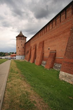 Kolomna Kremlin'in eski duvarlar
