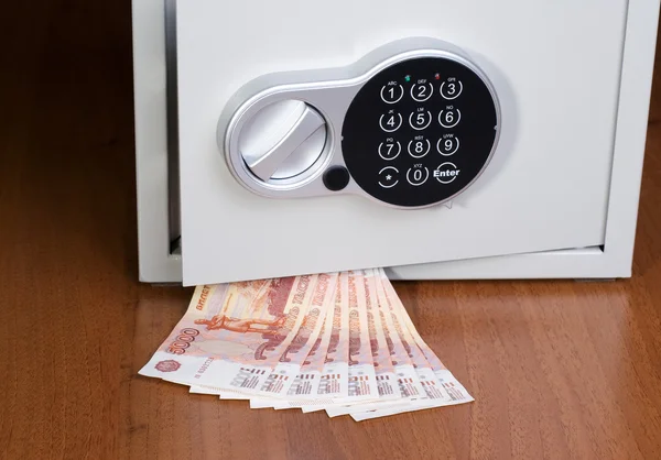 Safe with roubles — Stock Photo, Image