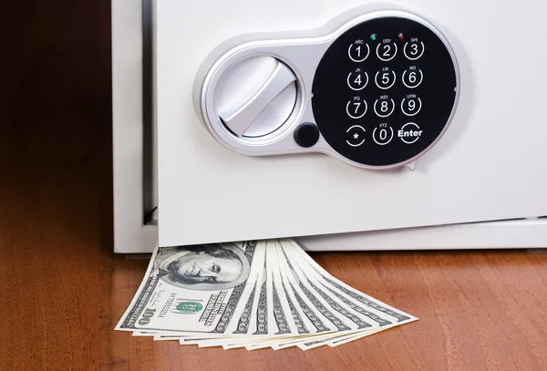 Safe with dollars — Stock Photo, Image