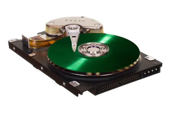 Unidade de disco rígido com disco de vinil em vez de placa magnética — Fotografia de Stock