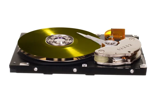 Disco rigido con disco in vinile al posto della piastra magnetica — Foto Stock