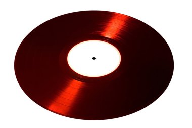 Kırmızı vinil disk