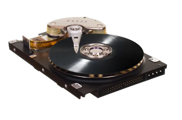 HDD avec disque vinyle au lieu de plaque magnétique — Photo