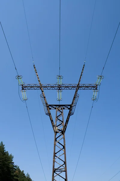 Hochspannungsleitung — Stockfoto