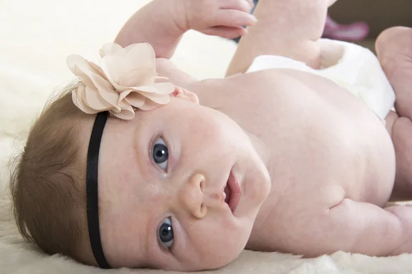 Satu bulan bayi perempuan — Stok Foto
