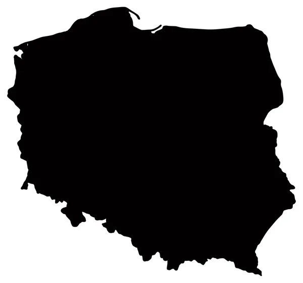 La carte de Pologne — Image vectorielle