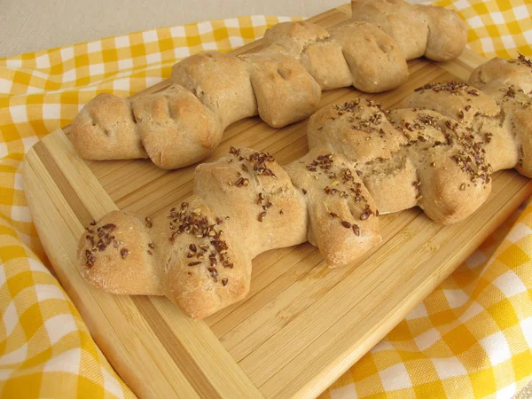 Homemade Epi baguette — Stock Photo, Image