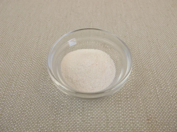 Inulin pulver i glasskål — Stockfoto