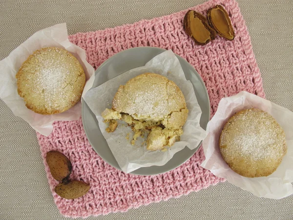 Polvoron com amêndoas moídas — Fotografia de Stock