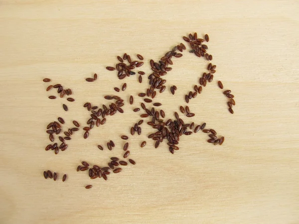 Psyllium seeds, Psyllii semen — Stock Photo, Image