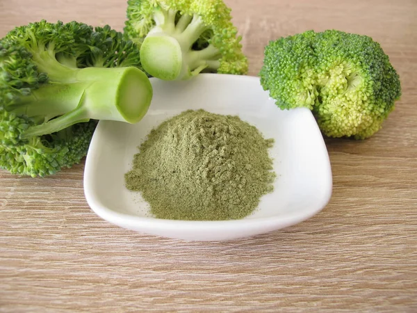 Broccoli Verdi Polvere Broccoli Secchi — Foto Stock