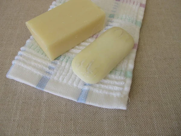 New Soap Used Soap Bar — Fotografia de Stock