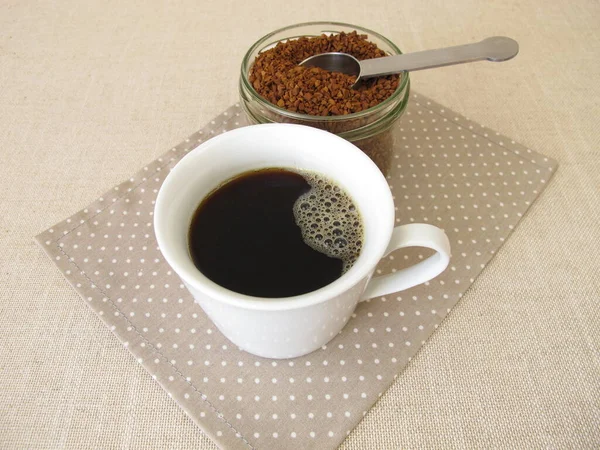 Kopp Snabbkaffe Från Lösligt Bönkaffe — Stockfoto