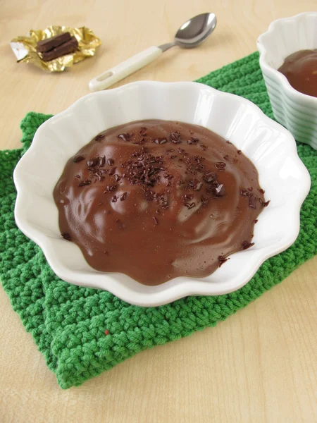 밀크 초콜릿 푸딩 — 스톡 사진