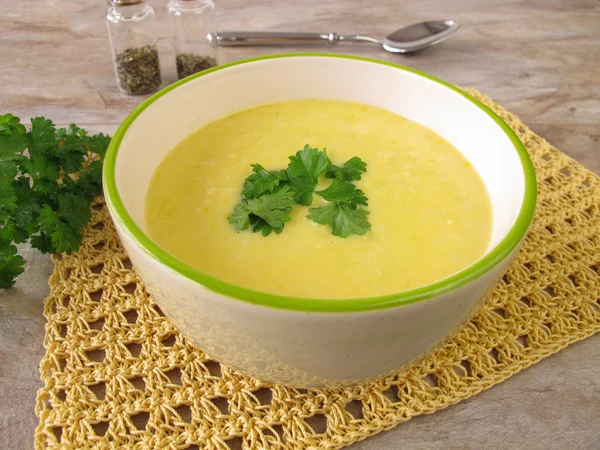 Corn cream soup — Stock Photo, Image