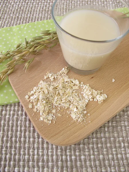 Leche de avena casera — Foto de Stock