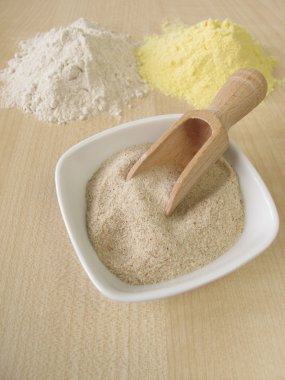 Zemin psyllium tohum kabuğu, Mısır unu ve buğday unu