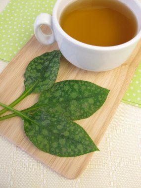 Tea with lungwort clipart
