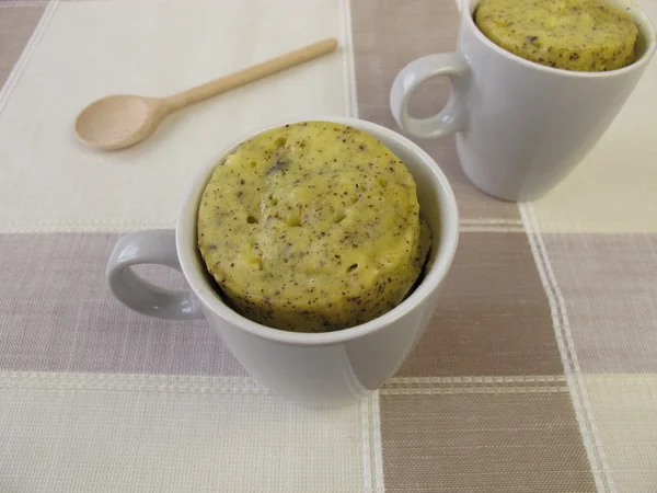 Torta tazza con semi di papavero — Foto Stock