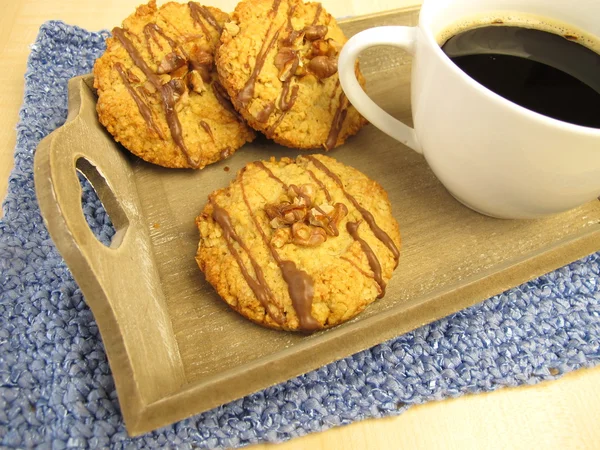 Cookies and grain coffee — Stock Photo, Image