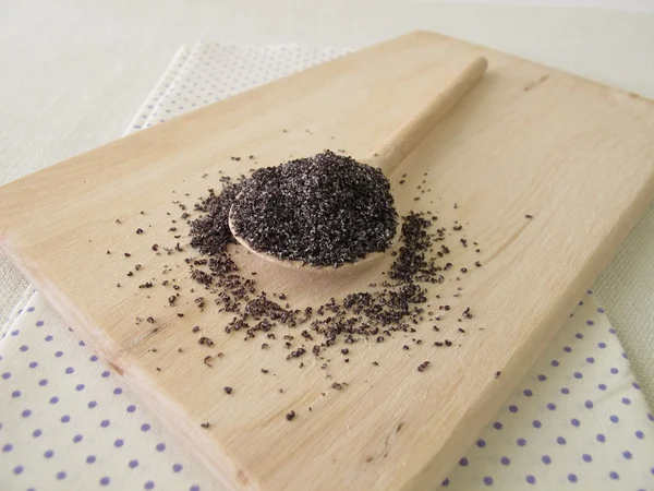 Ground poppy seeds — Stock Photo, Image