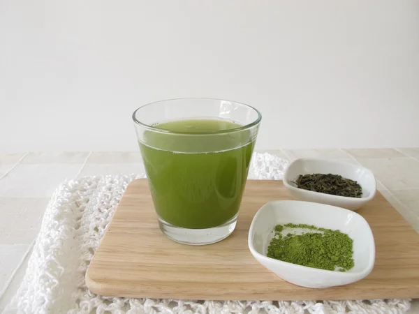 Sencha green tea with matcha — Stock Photo, Image
