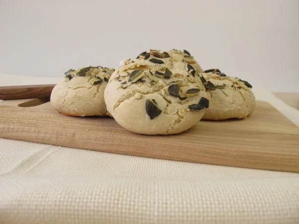Rolls with pumpkin seed — Stock Photo, Image