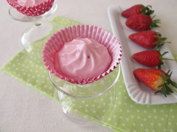 Dessert fraise — Photo