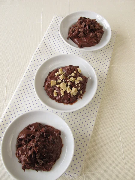 Chocolate triple postre — Foto de Stock