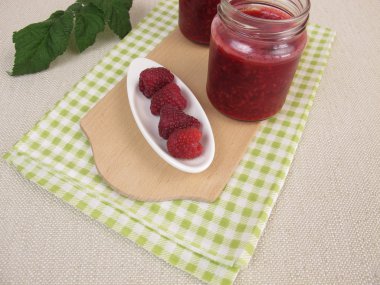 Ev yapımı vegan ahududu reçeli