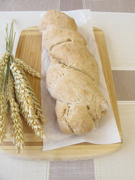 Fırından yeni çıkmış kök ekmek — Stok fotoğraf