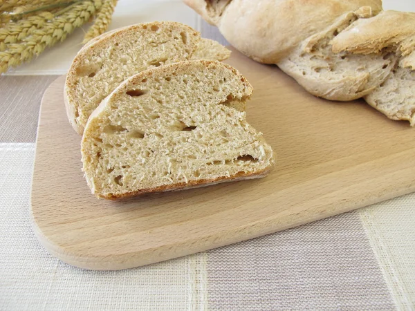 Twisted baguette bread — Stock Photo, Image