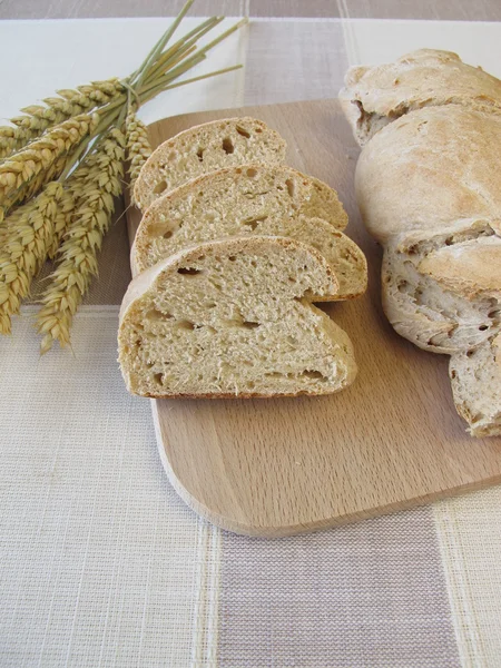 Kroucená chléb bageta — Stock fotografie
