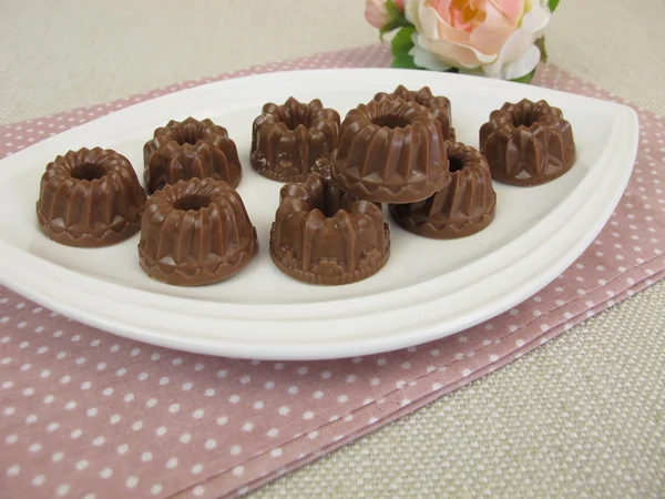 Chocolate gugelhupf casero —  Fotos de Stock
