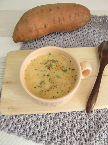 Sopa de batata doce — Fotografia de Stock