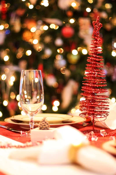 Set Christmas table — Stock Photo, Image