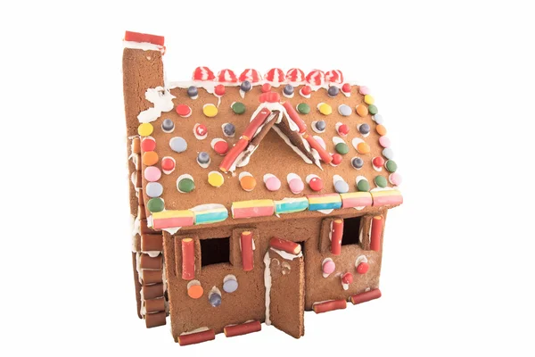 Isolated Gingerbread house — Stock Photo, Image
