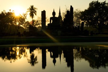 Wat Mahathat Tapınağı Sukhothai Tarihi Parkı, Tayland