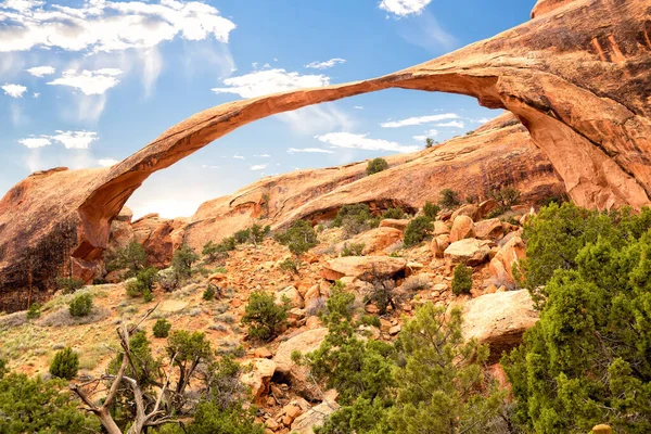 Landscape Arch Arches National Park Utah Stany Zjednoczone Ameryki — Zdjęcie stockowe